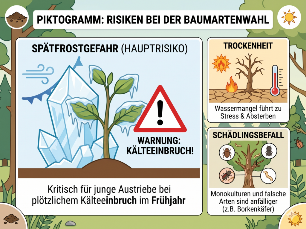 Risiken bei der baumartenwahl