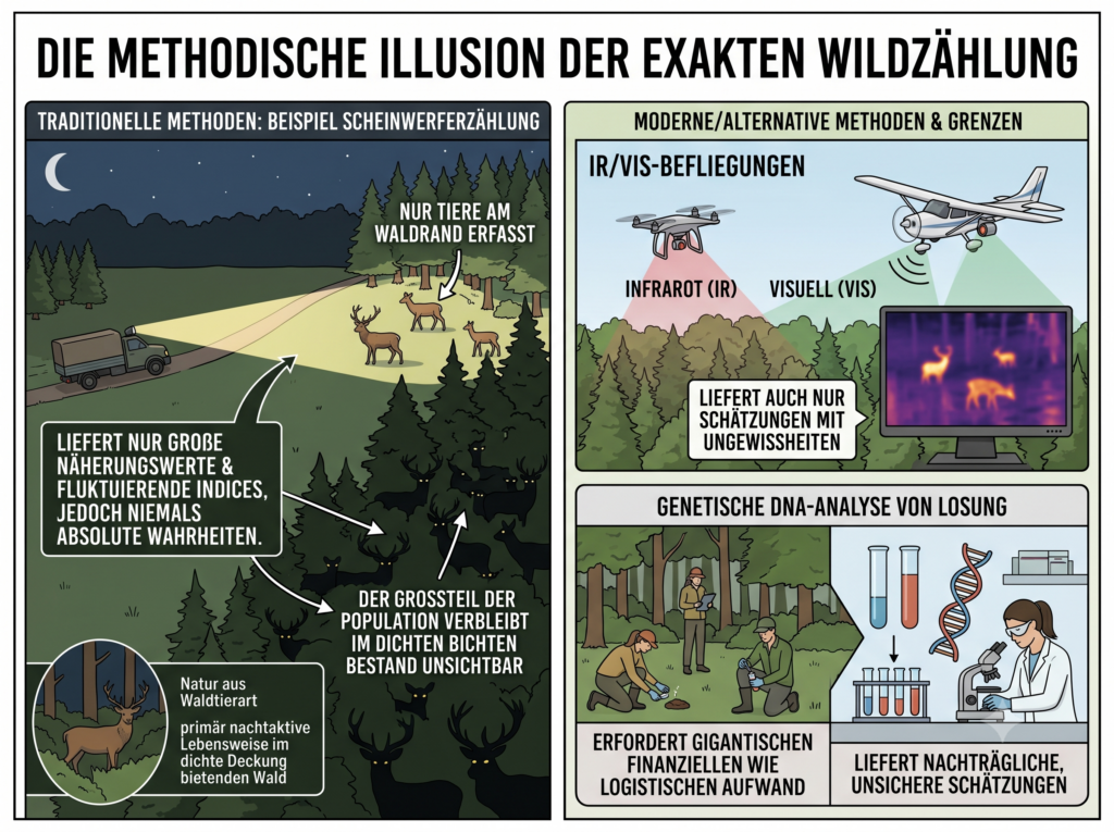 Illusion exakte Wildzählung