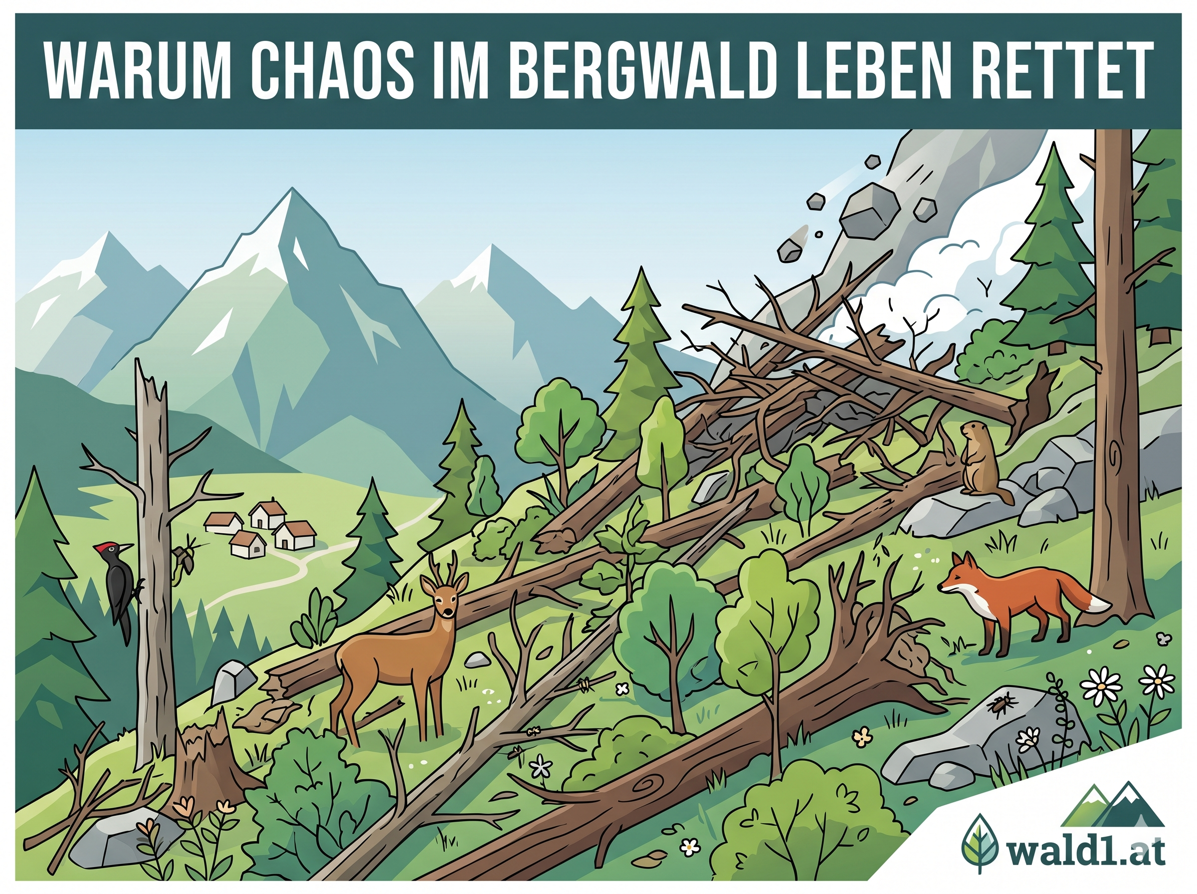 Warum Chaos im Bergwald Leben rettet