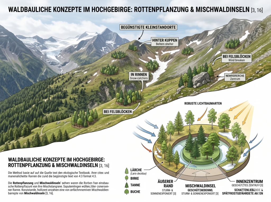 rottenpflanzung im gebirge