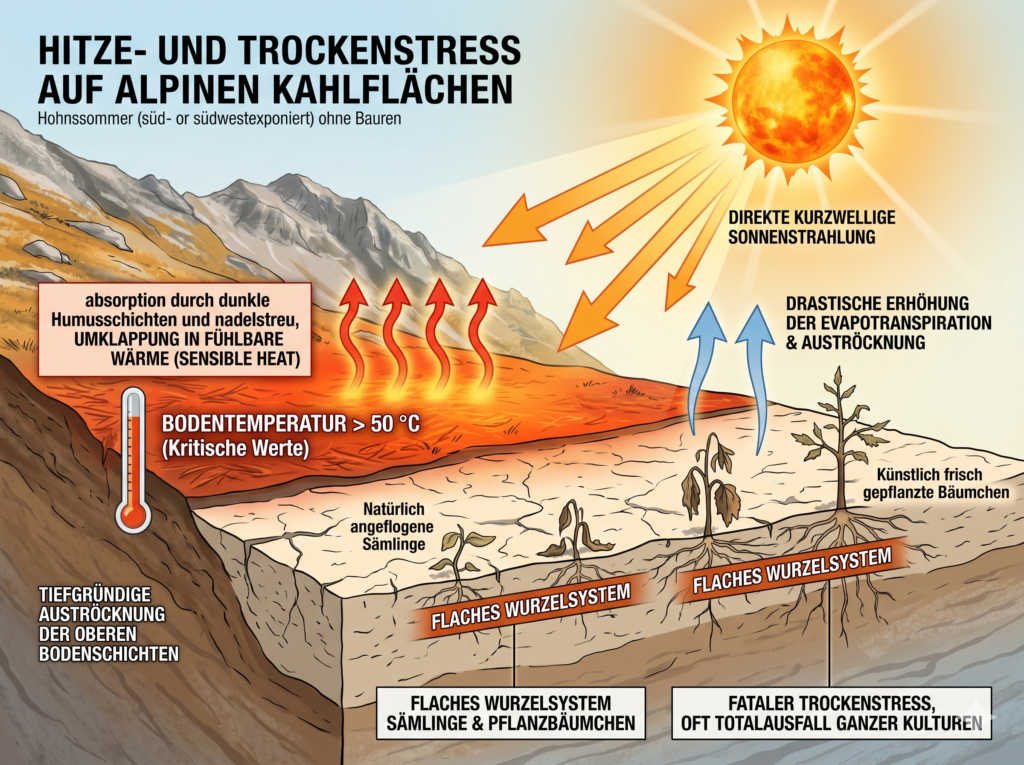 temperatur am boden kahlschlag